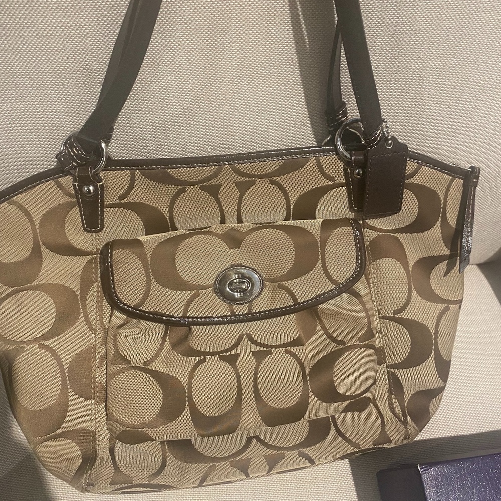 Coach Monogram Tote Bag